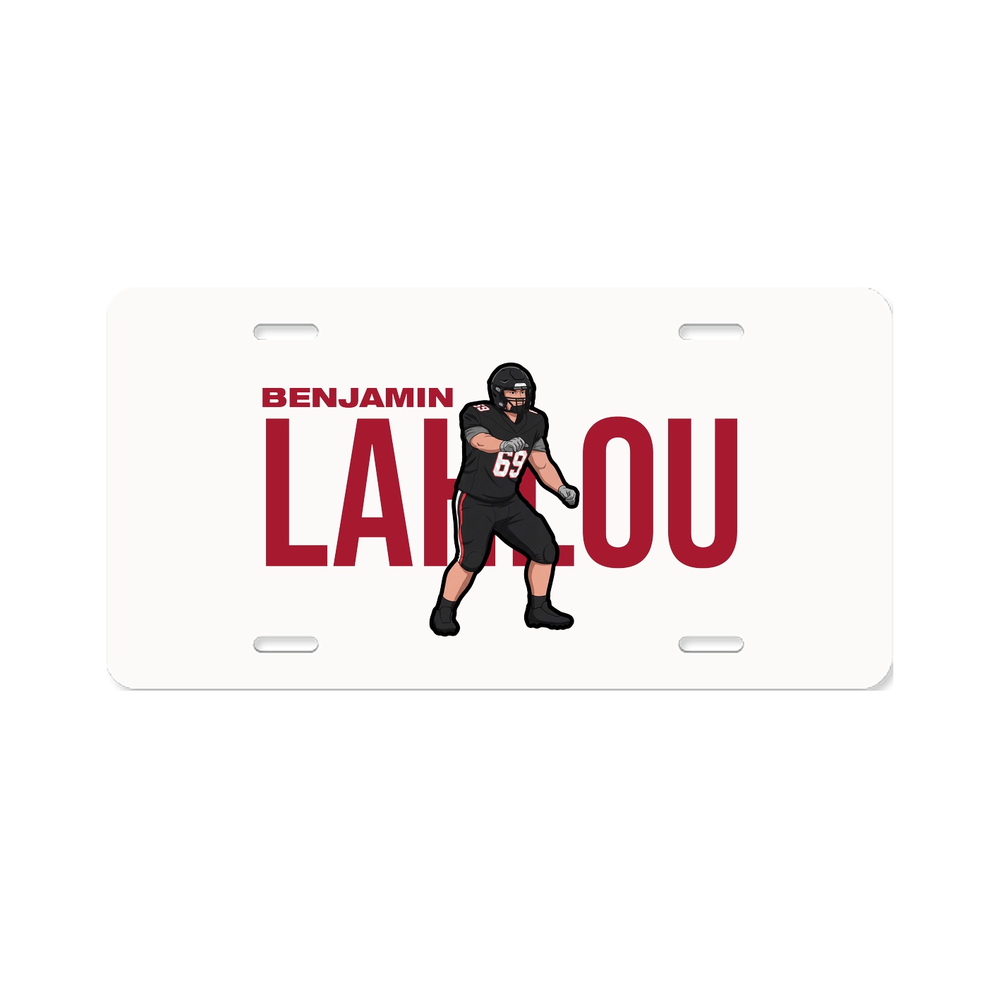 License Plate — Player Name in Classic
