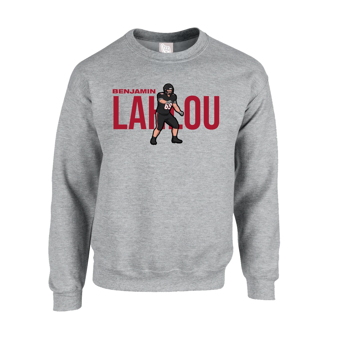 Fleece Crew — Player Name in Grey