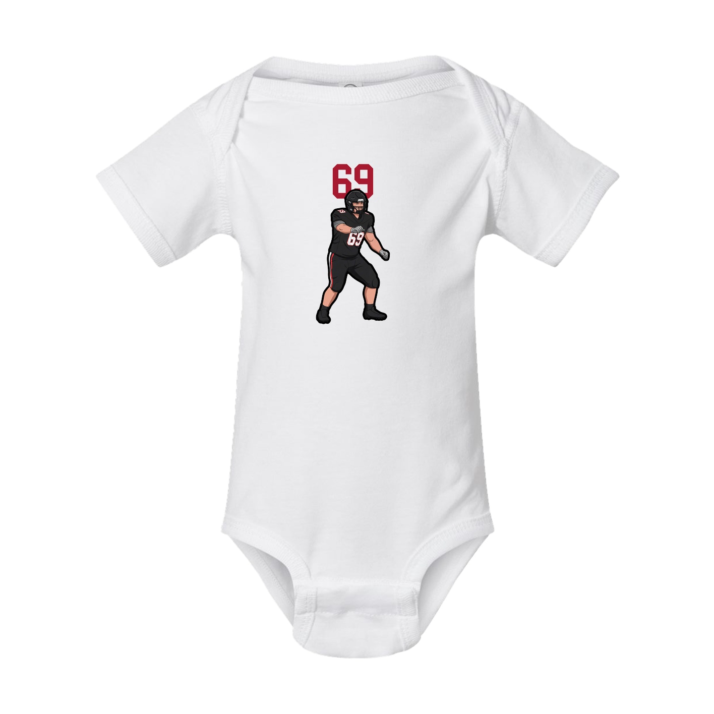 Baby Onesie — Number Top in White