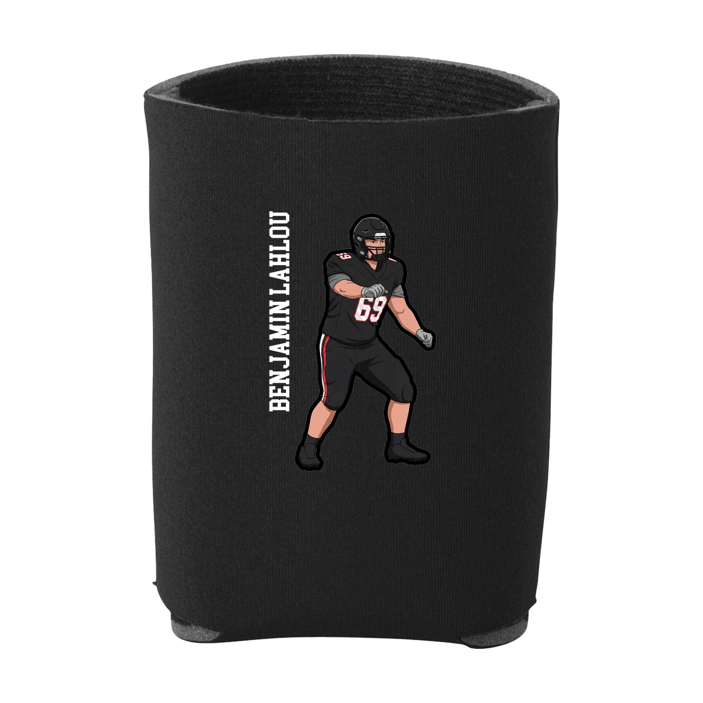 Can Holder — Name Vertical in Black