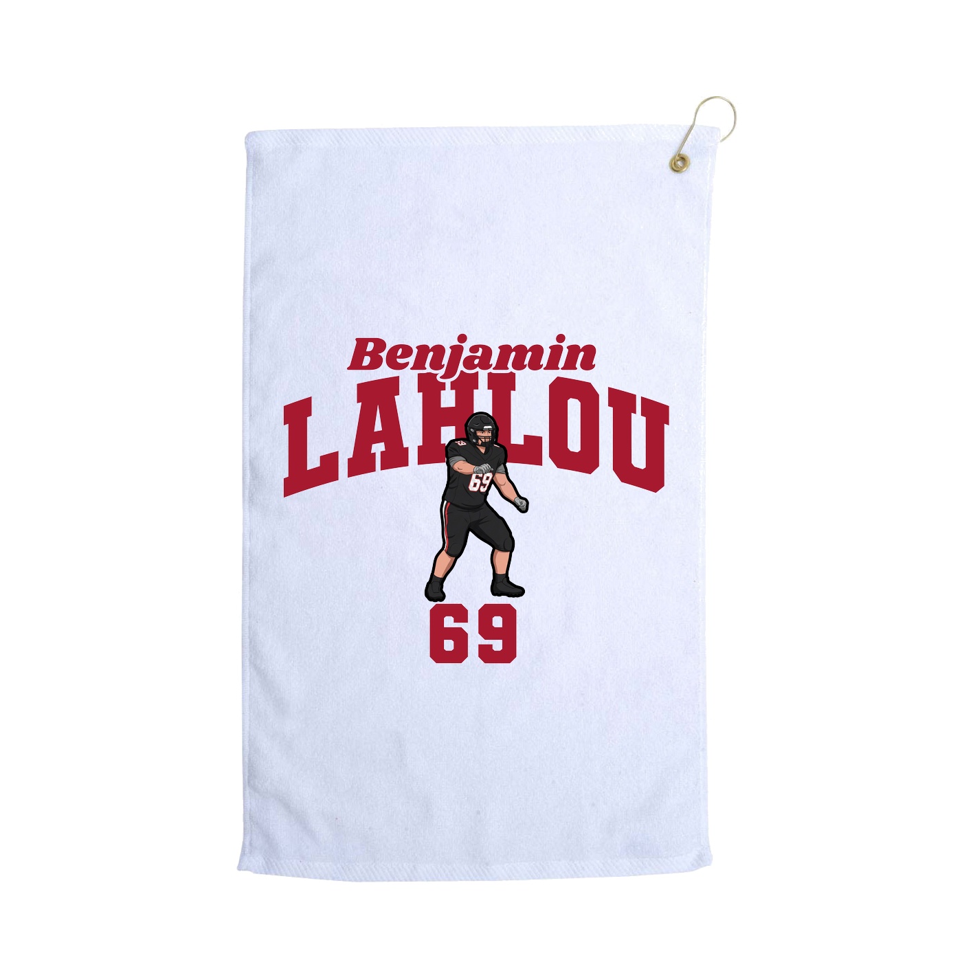 Golf Towel — Signature Arch in White