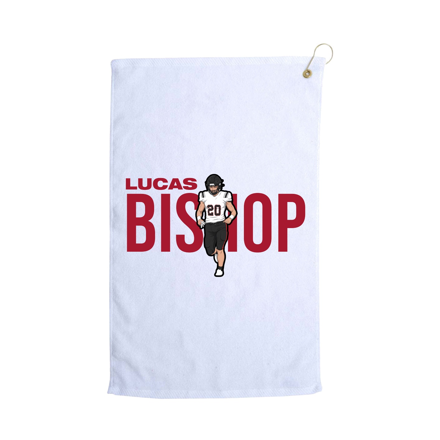Golf Towel — Player Name in White