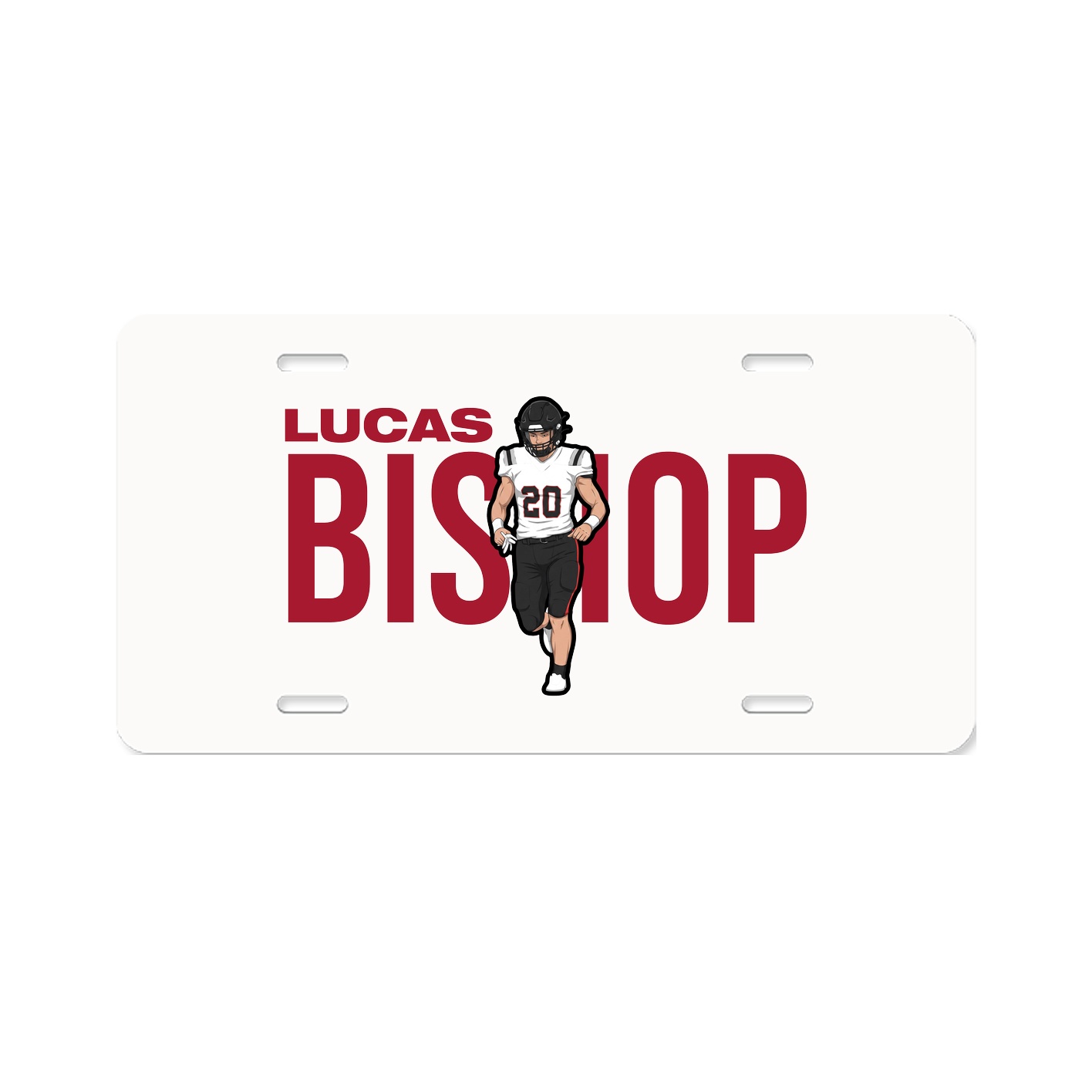 License Plate — Player Name in Classic