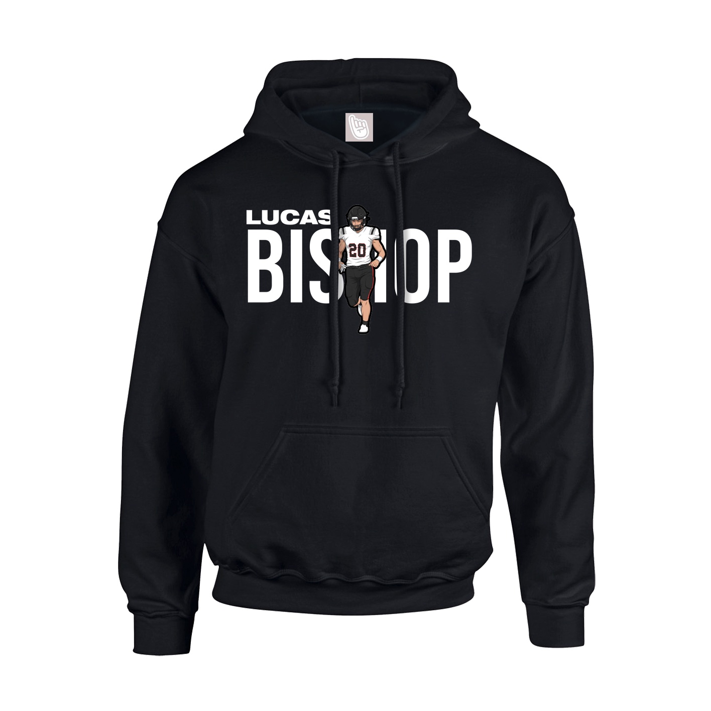 Youth Hoodie — Player Name in Black