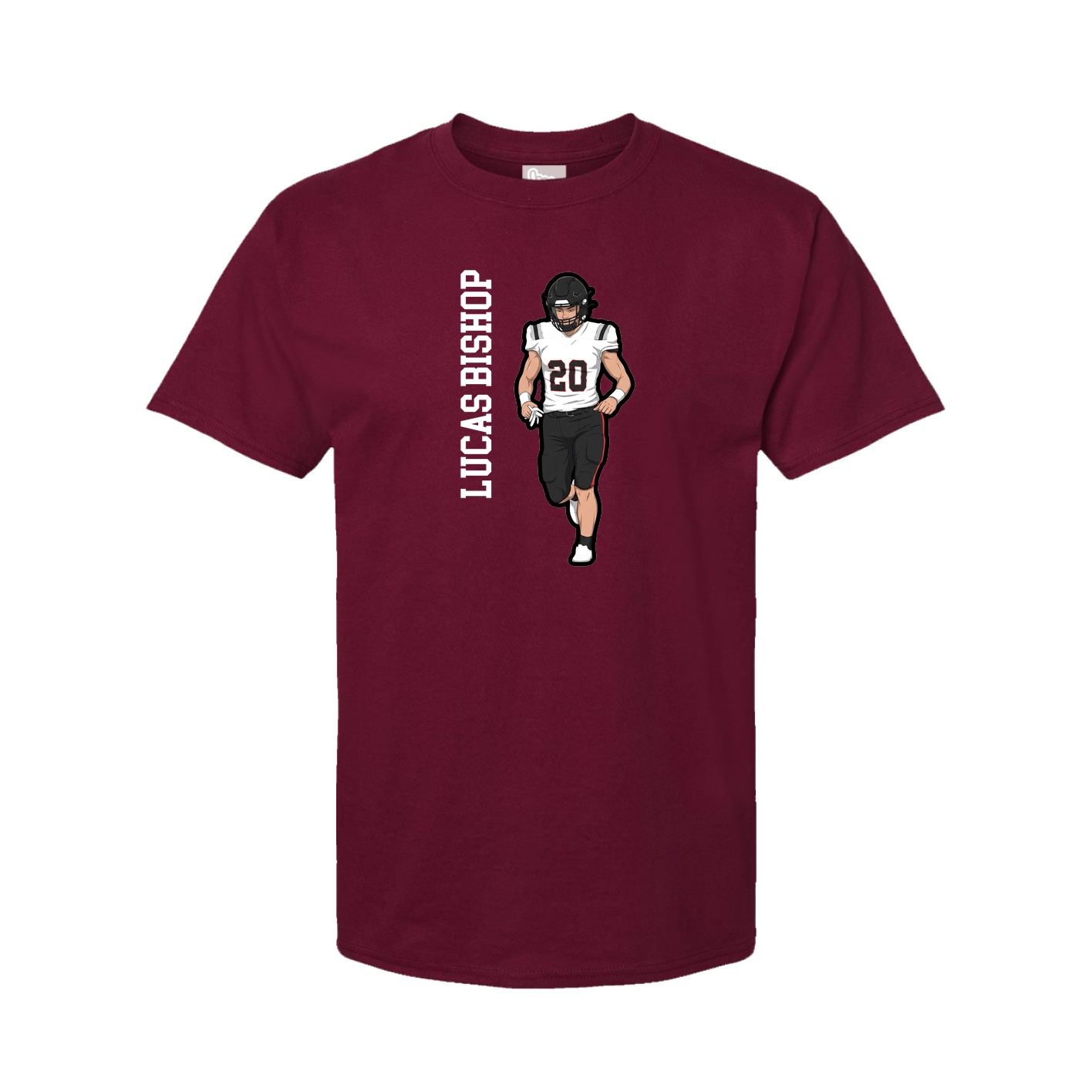 Tee — Name Vertical in Cardinal