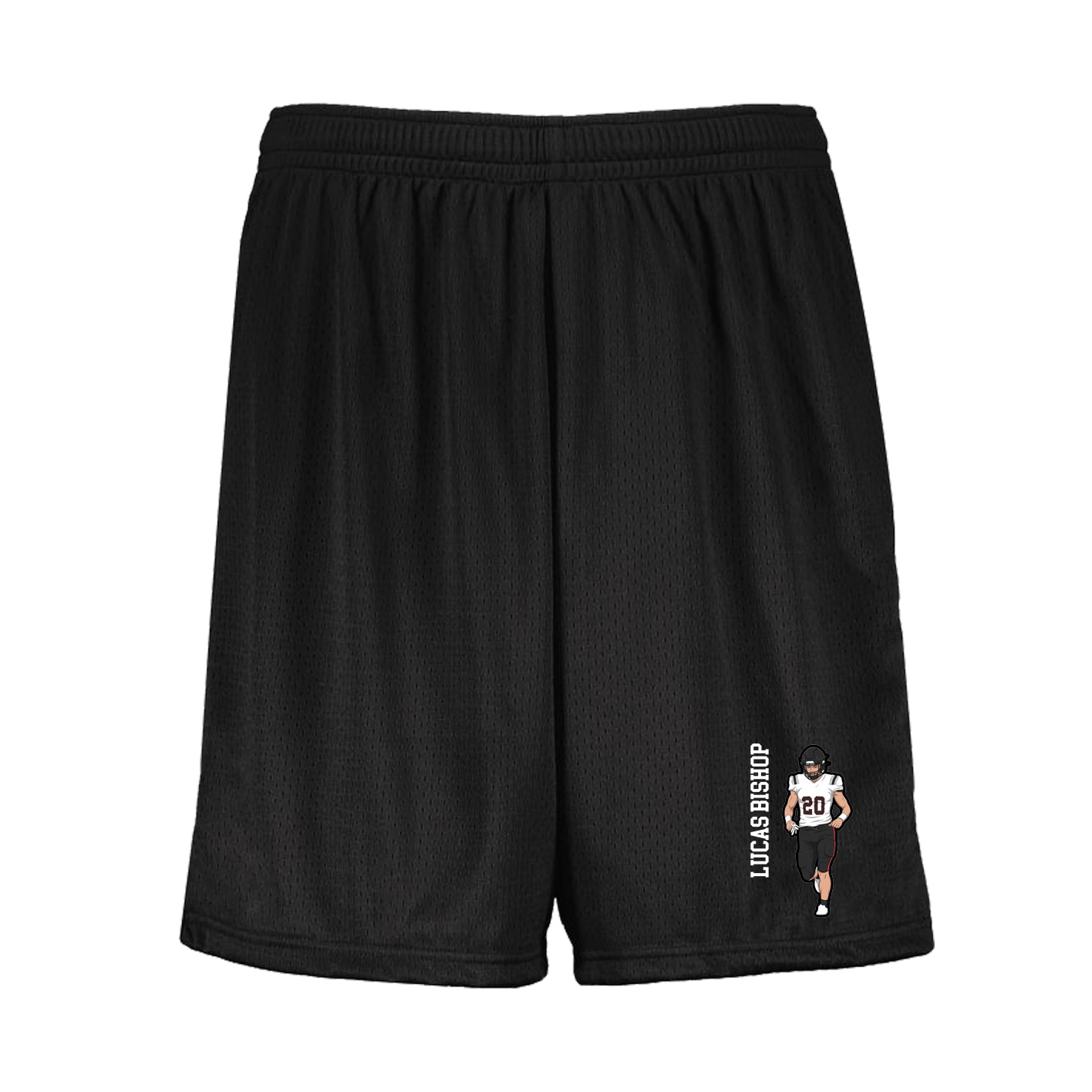 Shorts — Name Vertical in Black