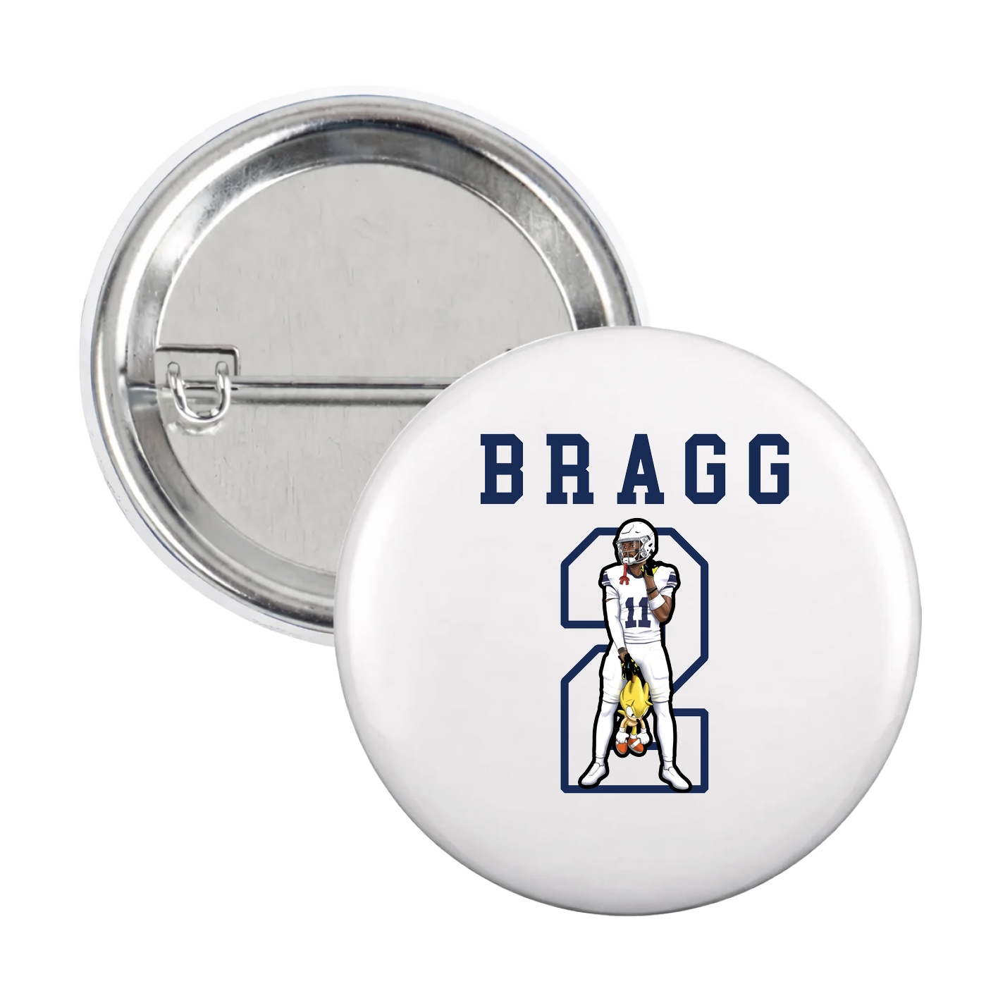 Game Day Button — Shirsey in White