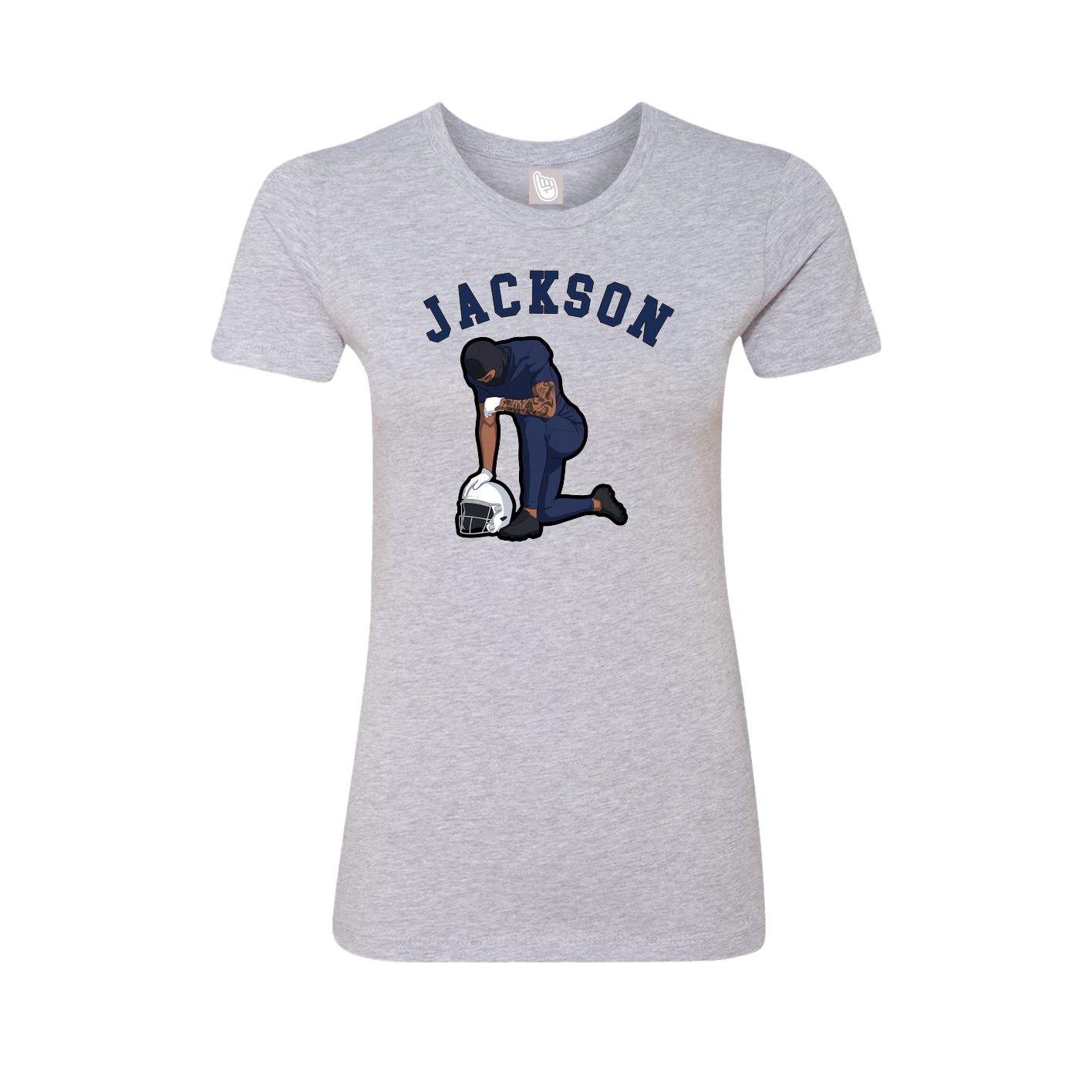 Fitted Women's Tee — Shirsey Arch in Grey