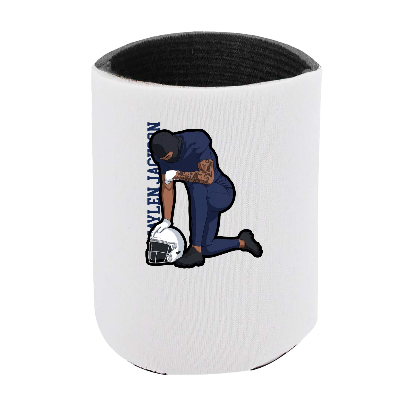Can Holder — Name Vertical in White