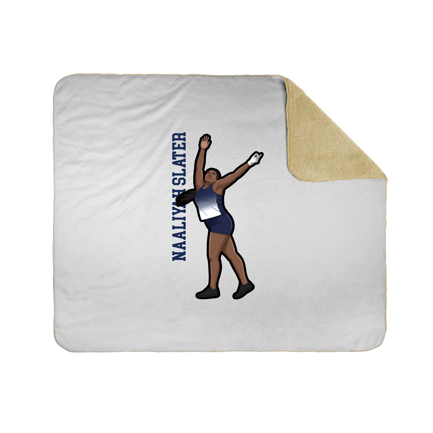 50x60 Sherpa Lined Throw Blanket
