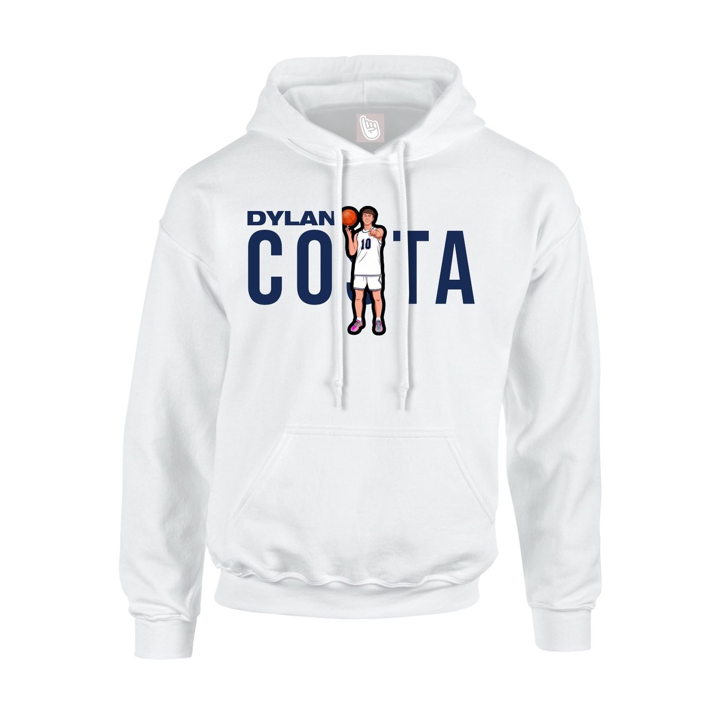 Hoodie — Player Name in White