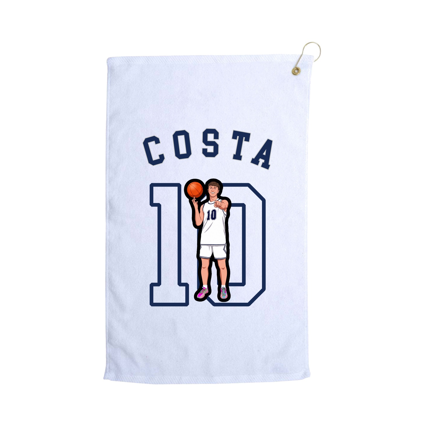Golf Towel — Shirsey Arch in White