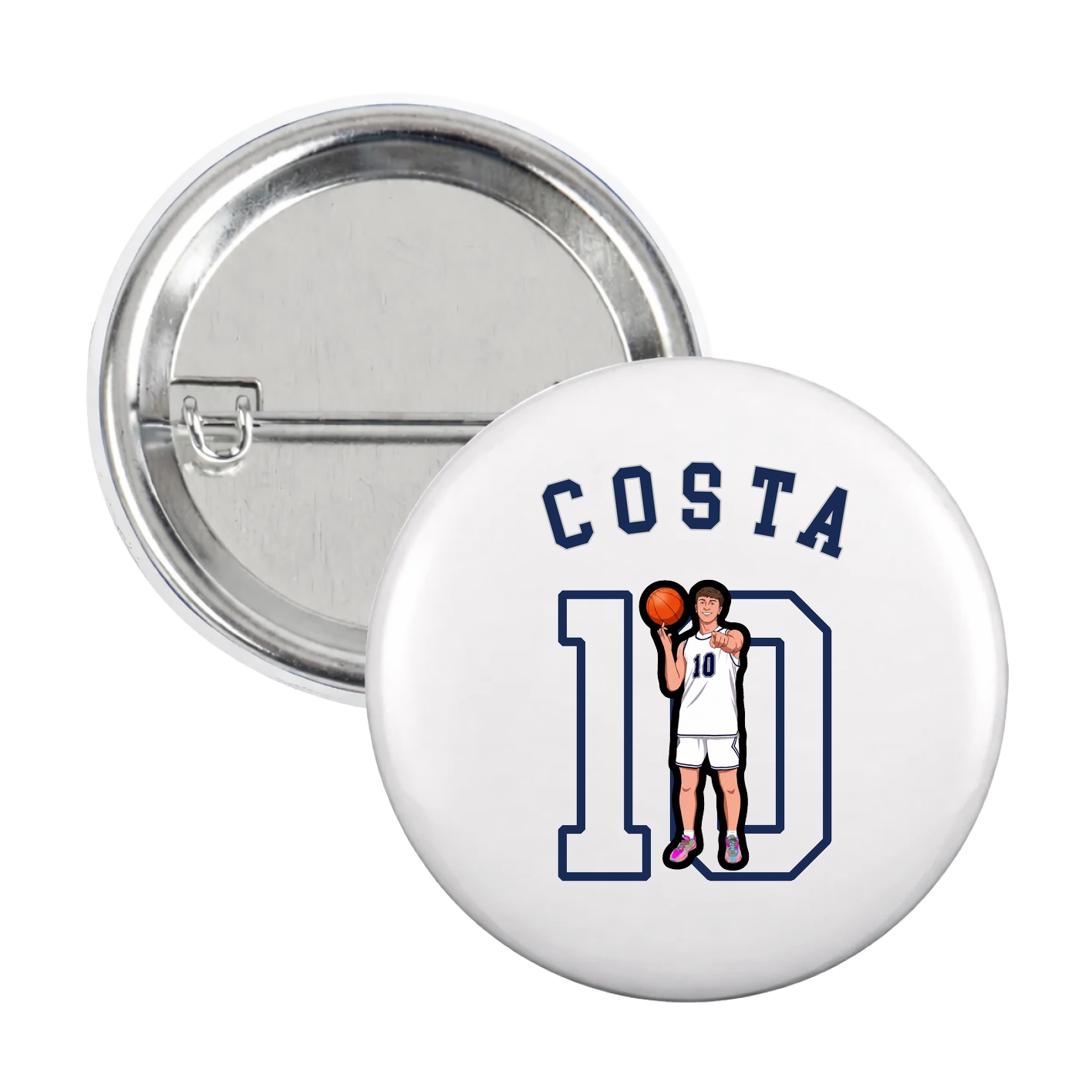 Game Day Button — Shirsey Arch in White