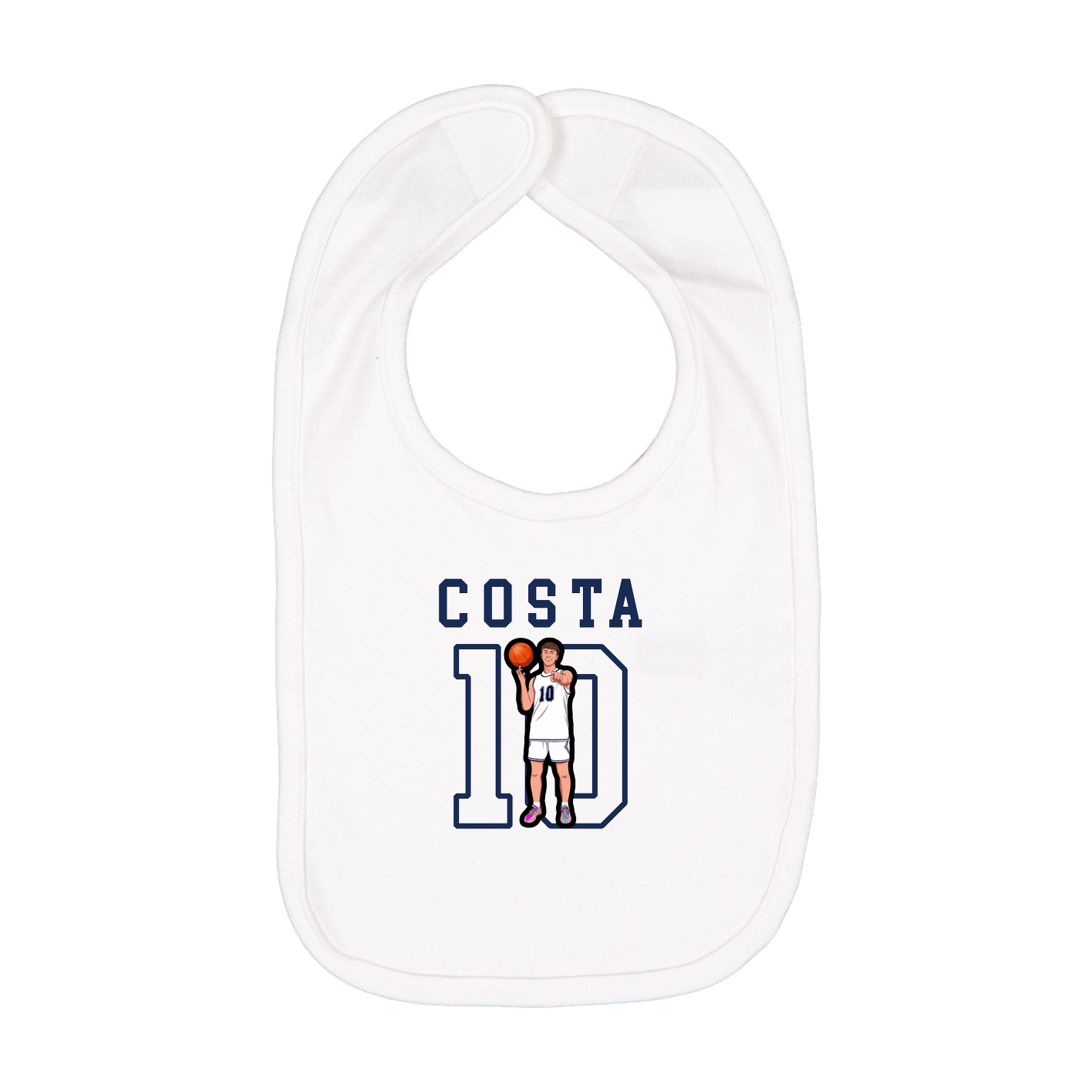 Infant Bib — Shirsey in White