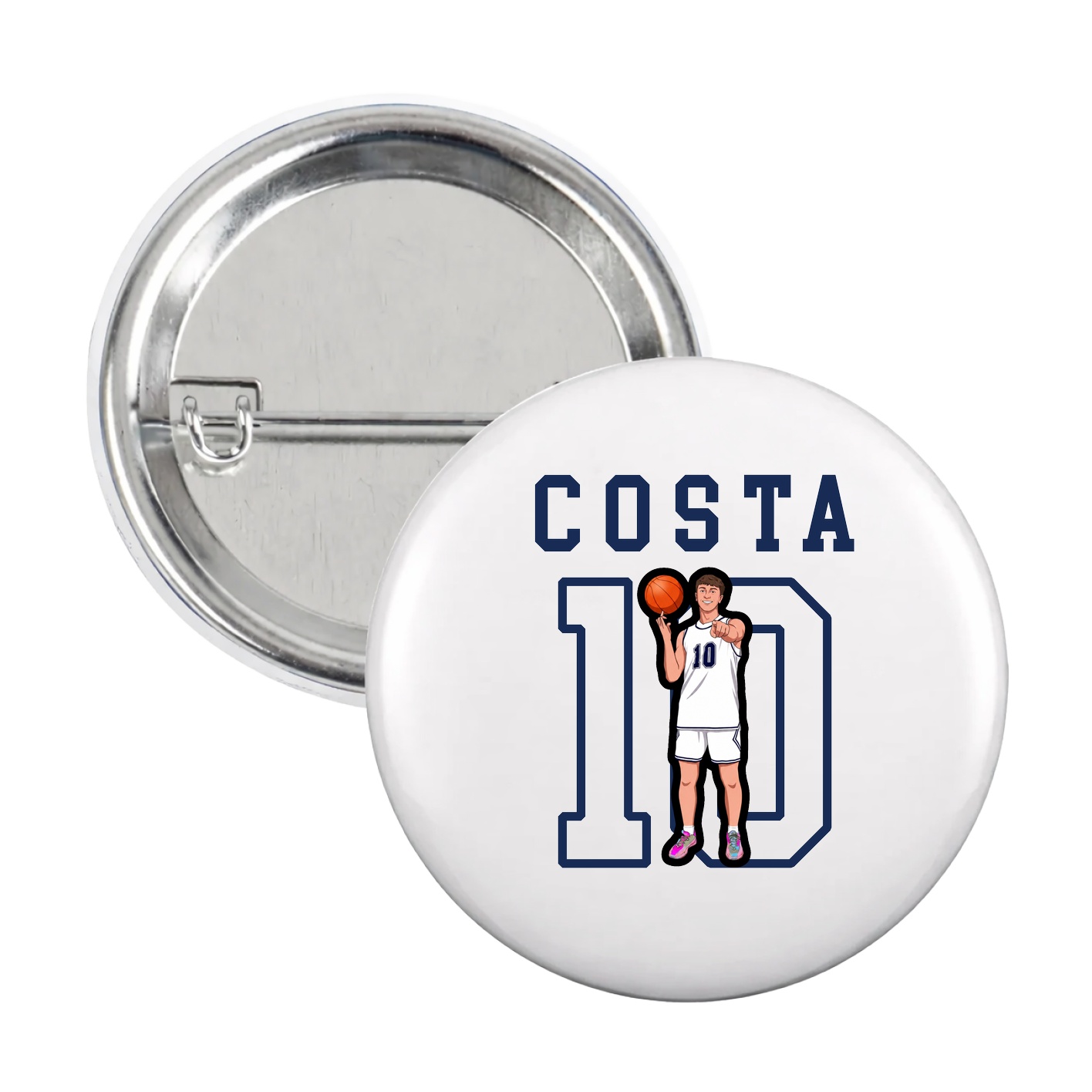 Game Day Button — Shirsey in White