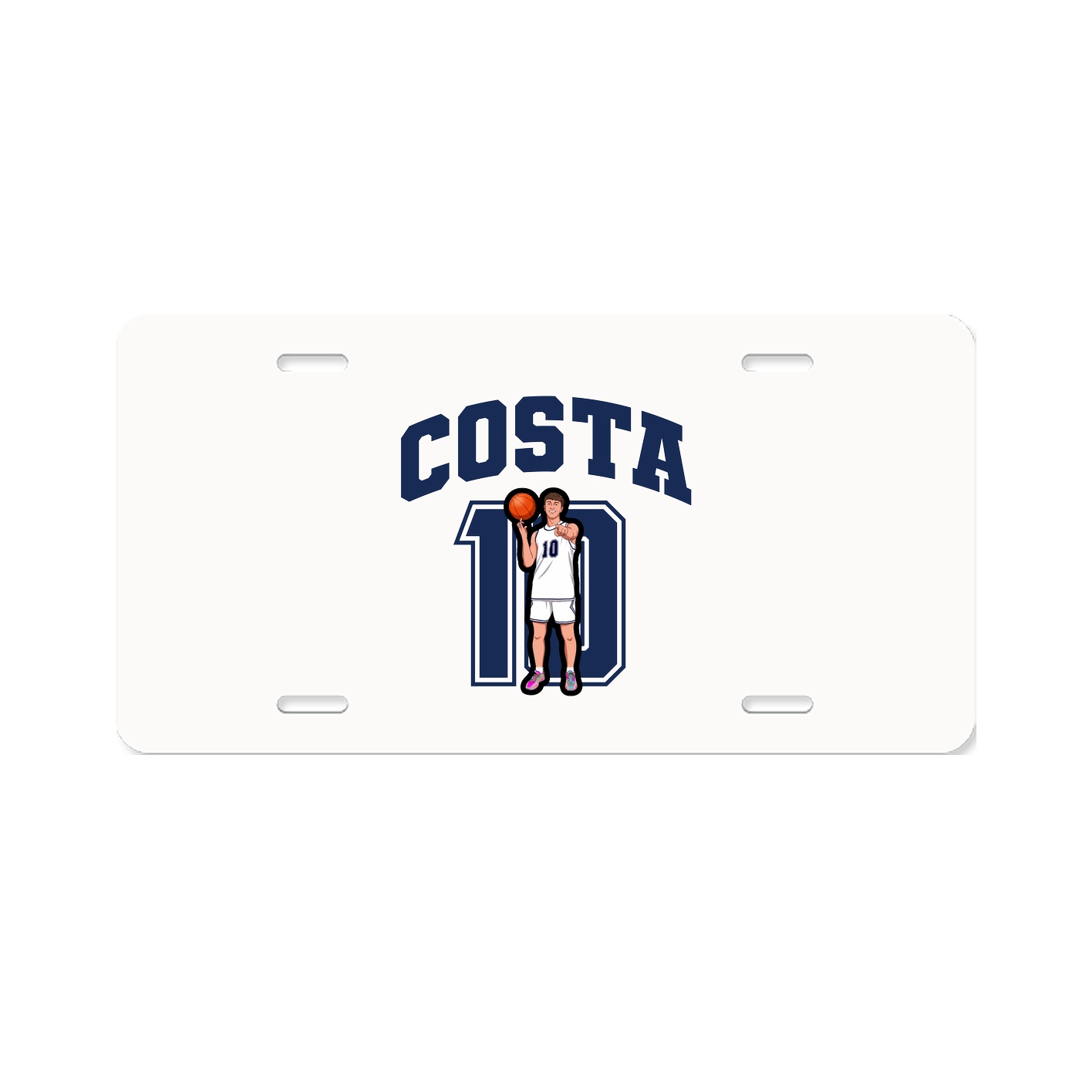 License Plate — Number in Classic