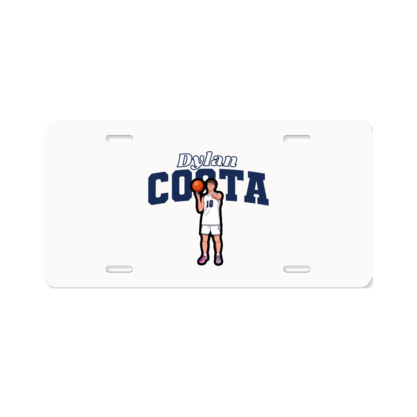 License Plate — Name Arch in Classic