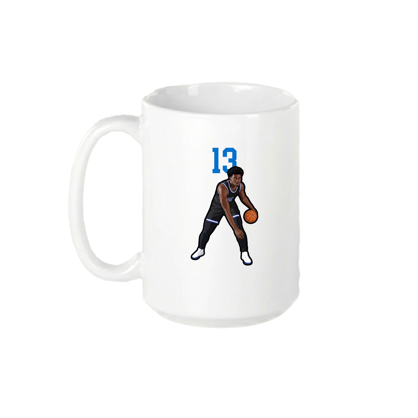 15oz Coffee Mug — Number Top in White