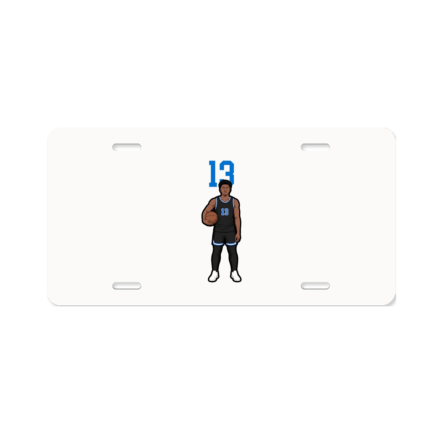 License Plate — Number Top in Classic