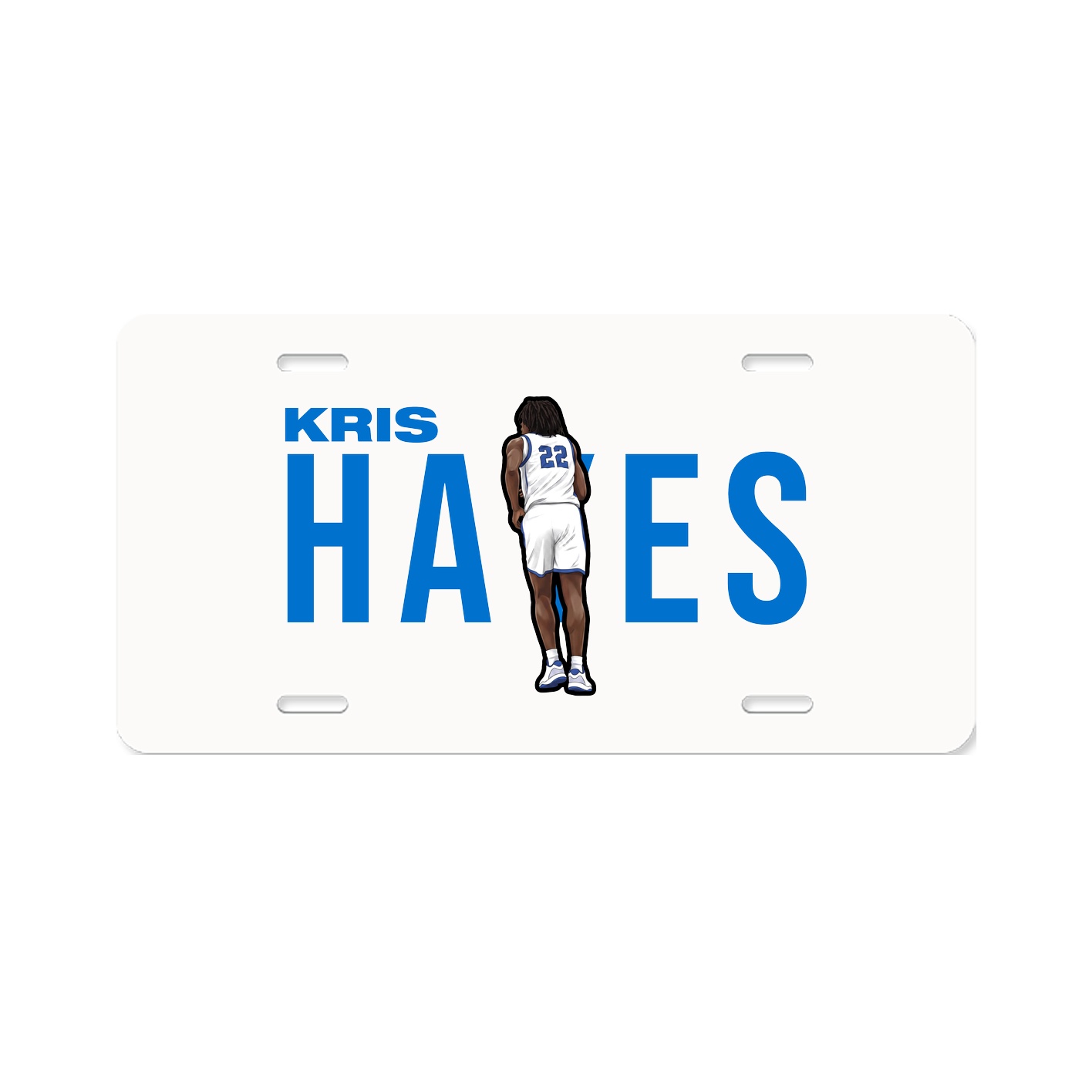 License Plate — Player Name in Classic