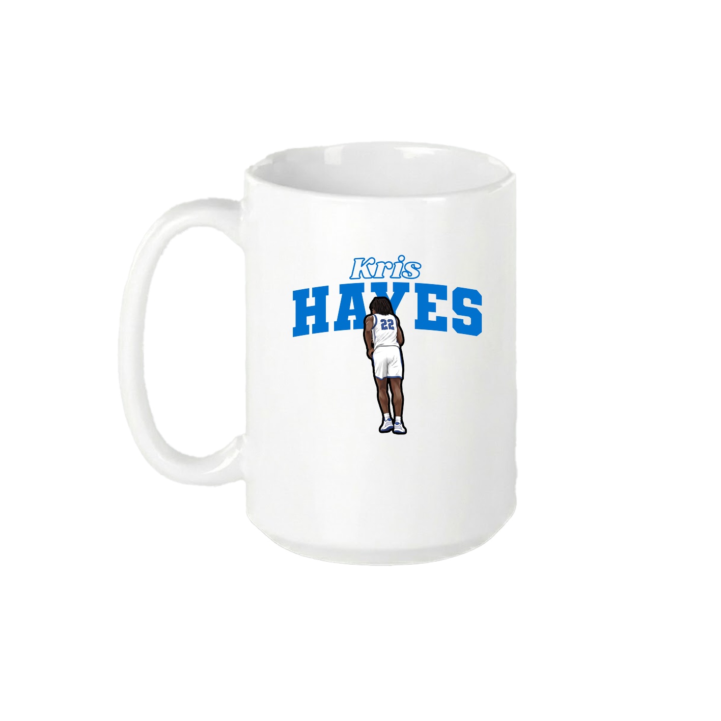 15oz Coffee Mug — Name Arch in White