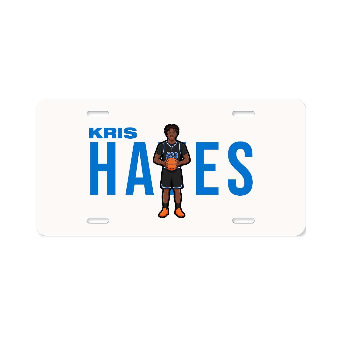 License Plate — Player Name in Classic