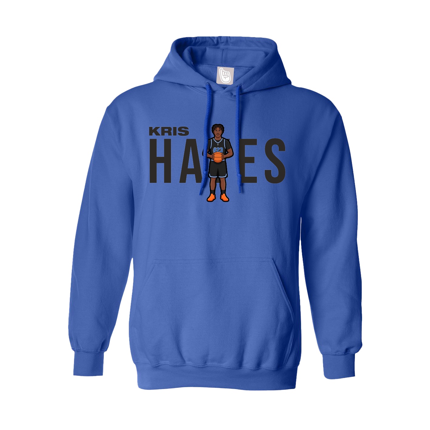 Hoodie — Player Name in Royal