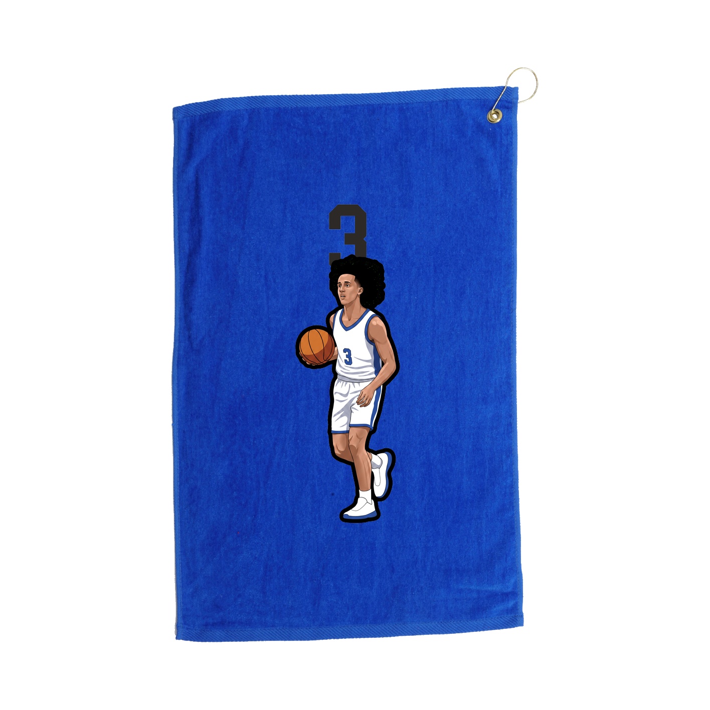 Golf Towel — Number Top in Royal