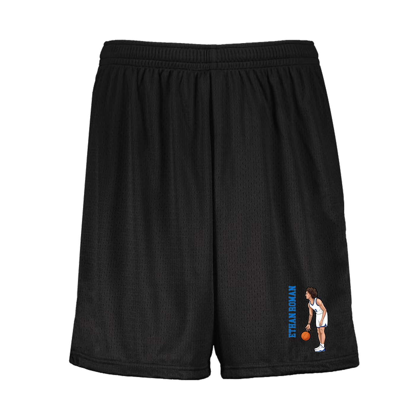 Shorts — Name Vertical in Black