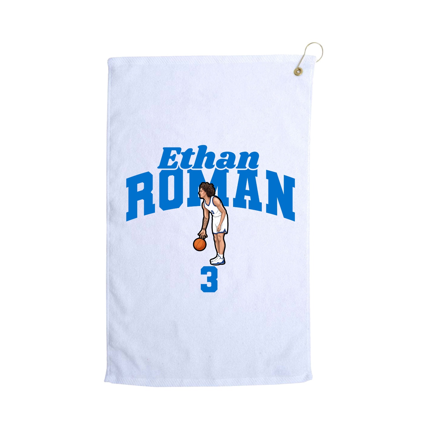 Golf Towel — Signature Arch in White