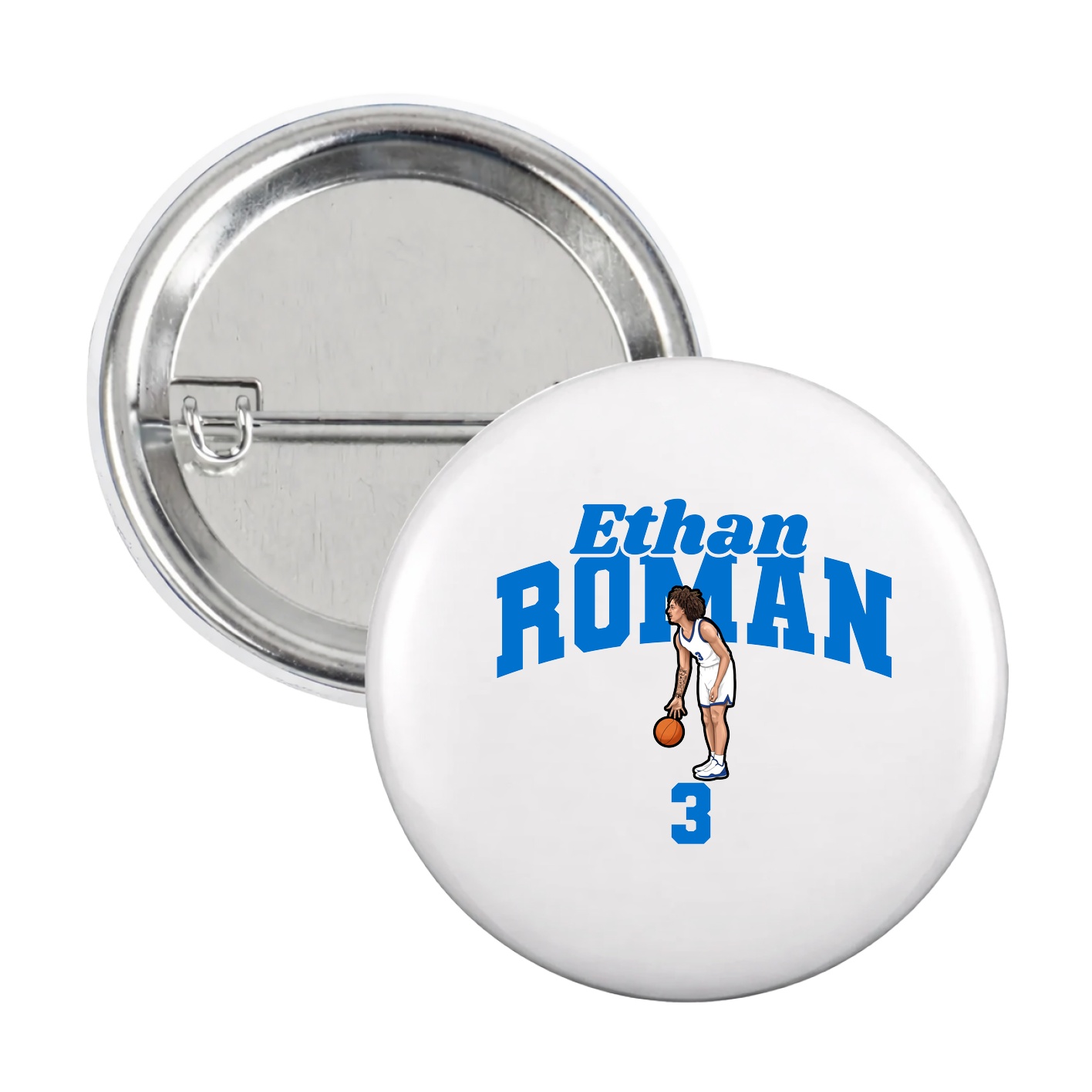 Game Day Button — Signature Arch in White