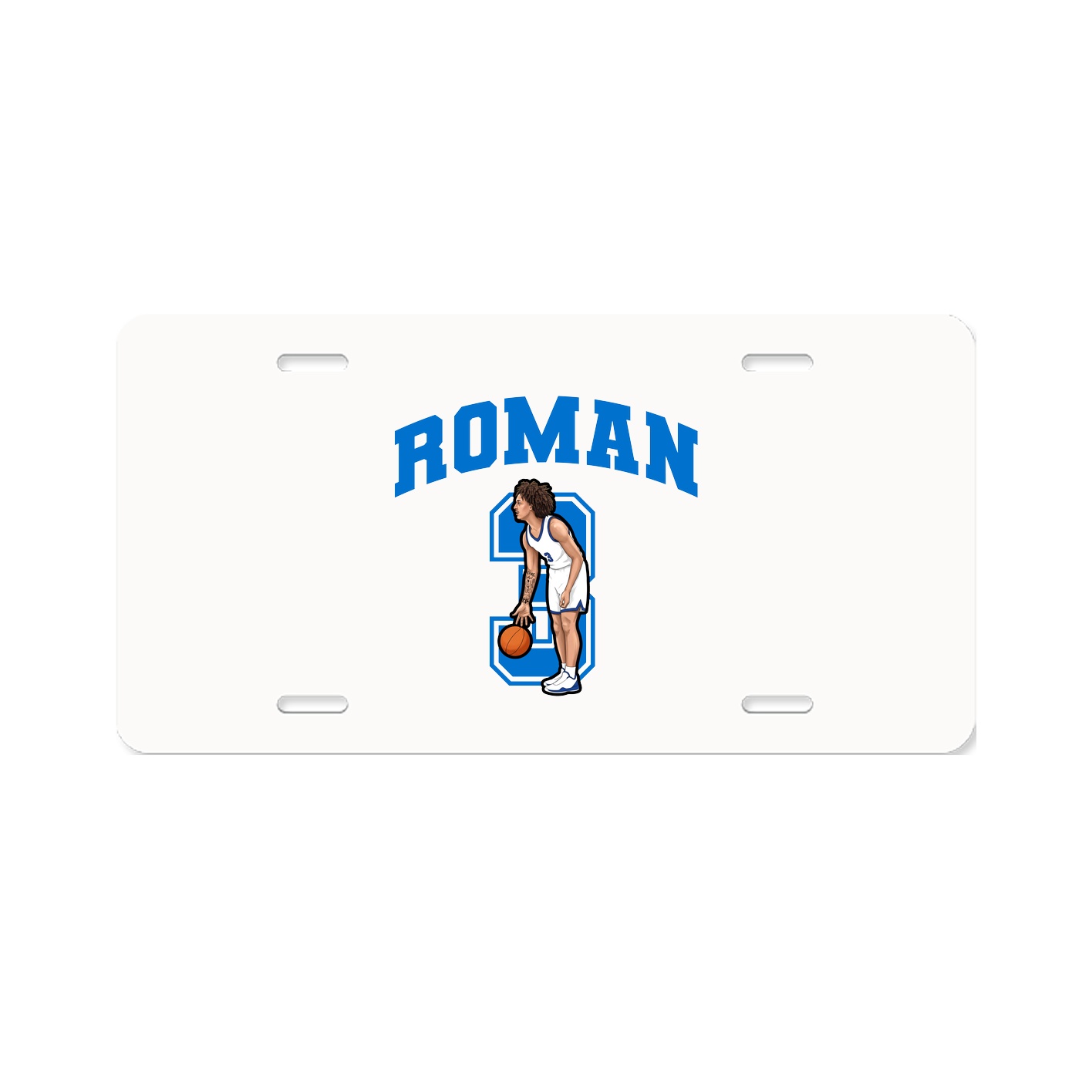 License Plate — Number in Classic