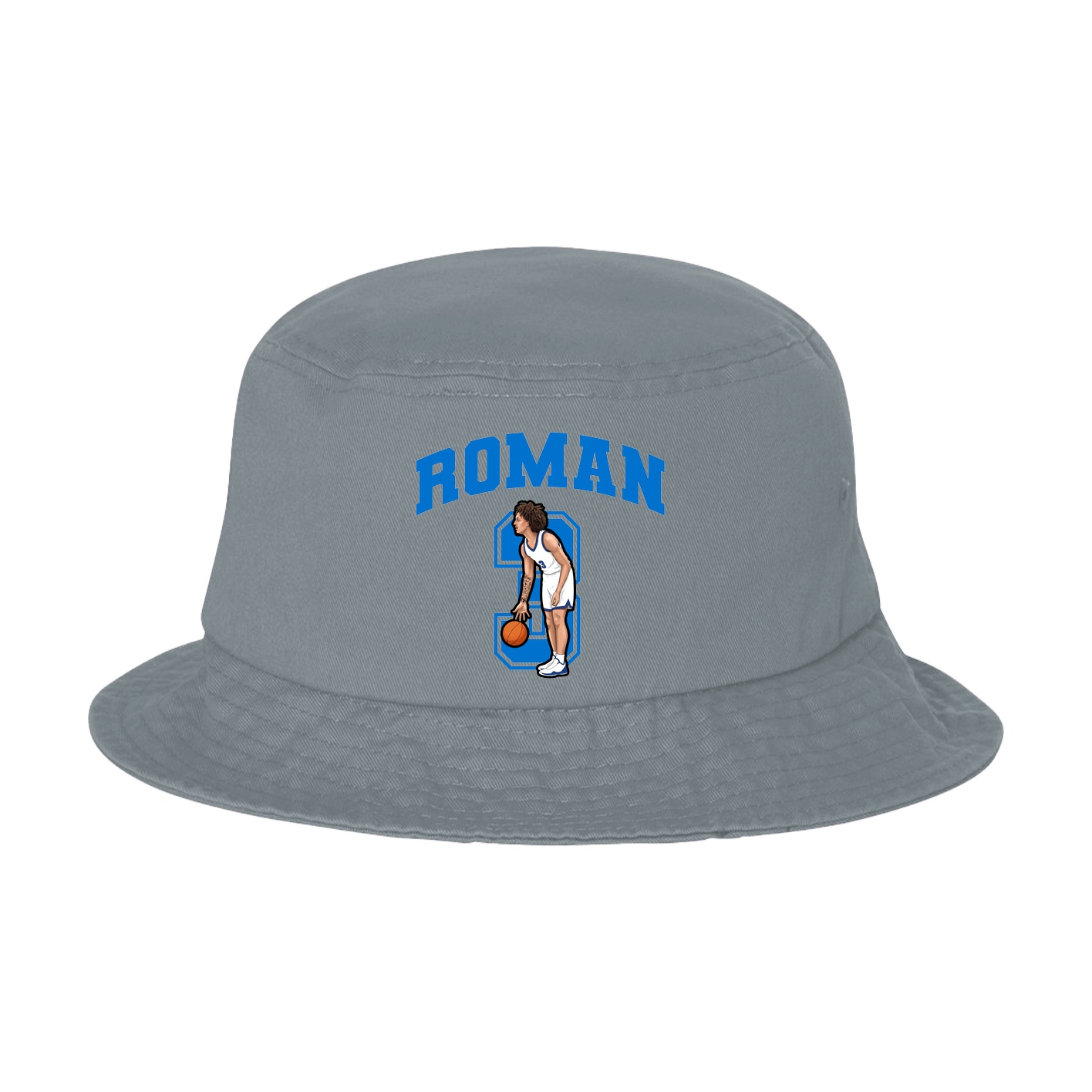 Bucket Cap — Number in Grey
