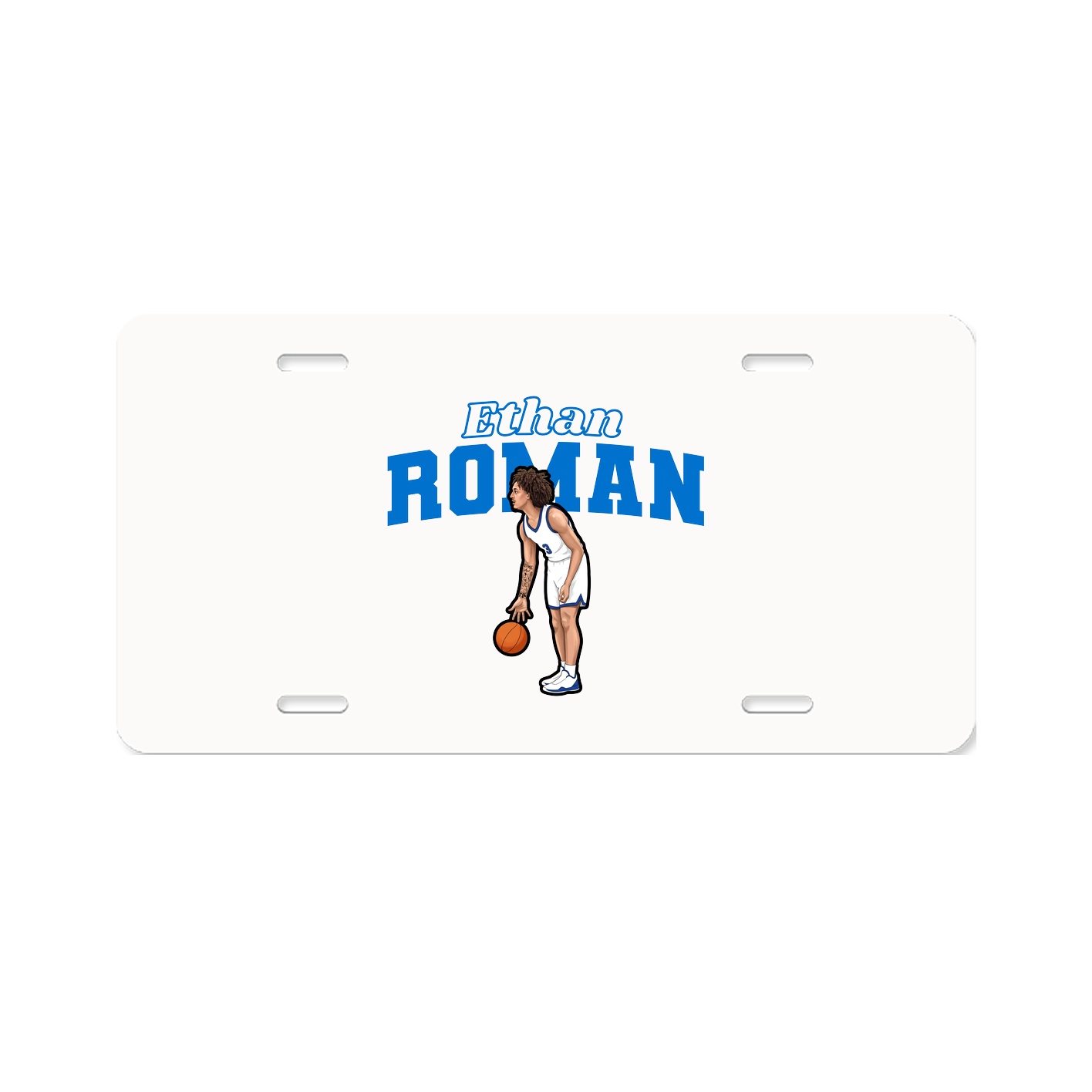License Plate — Name Arch in Classic