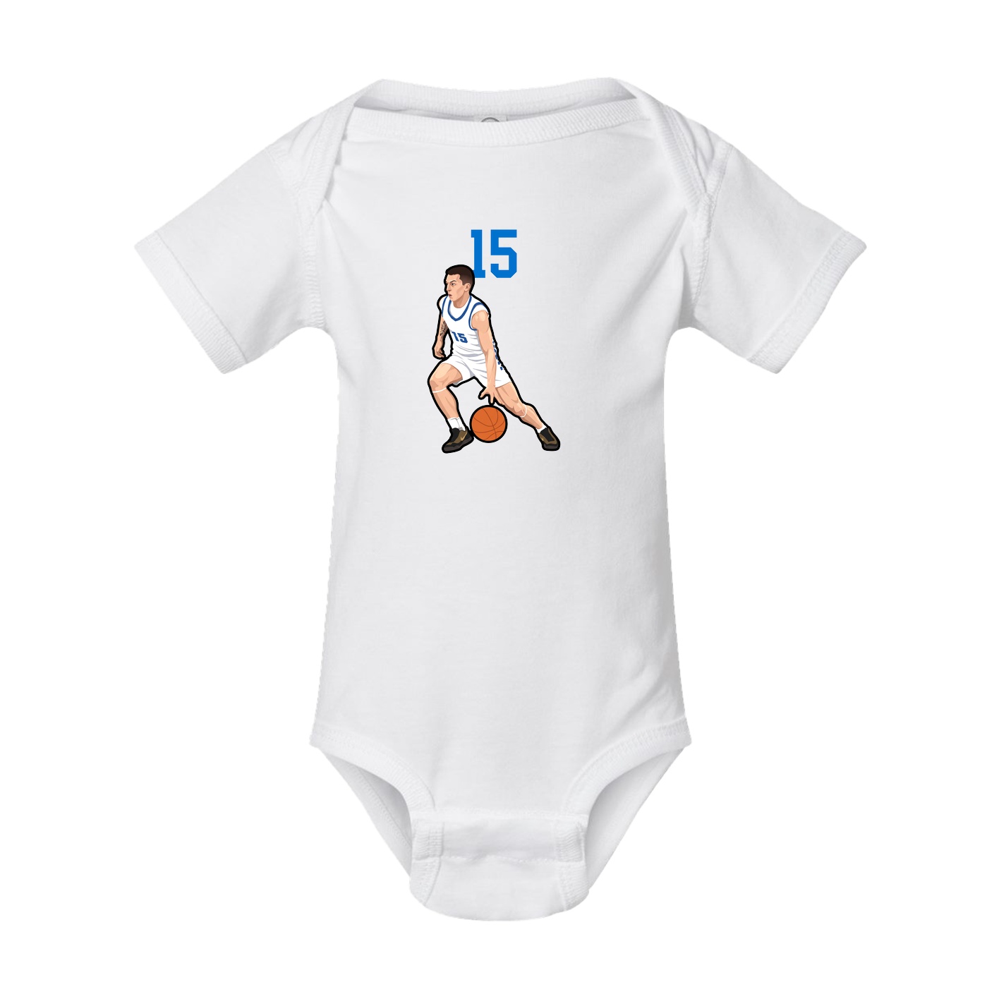 Baby Onesie — Number Top in White