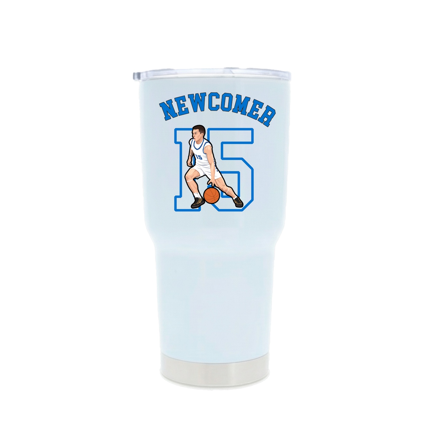 30oz Stainless Steel Tumbler — Shirsey Arch in White