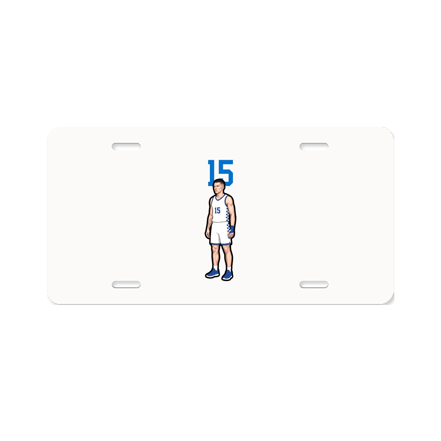 License Plate — Number Top in Classic