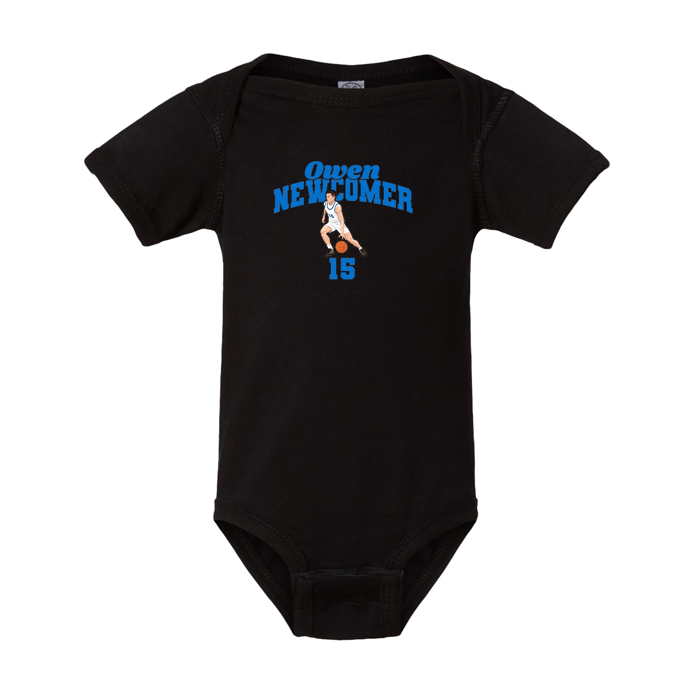 Baby Onesie — Signature Arch in Black