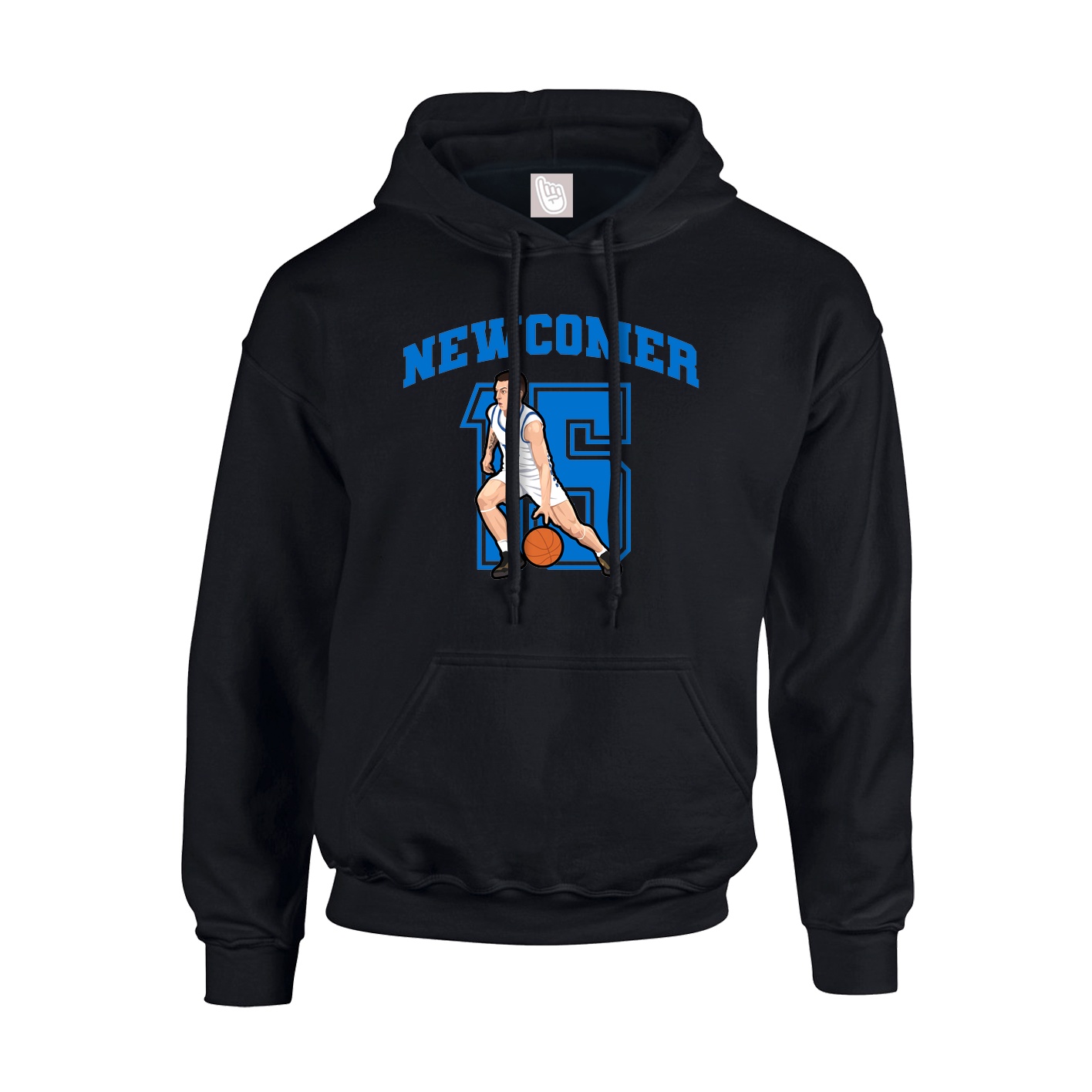 Hoodie — Number in Black