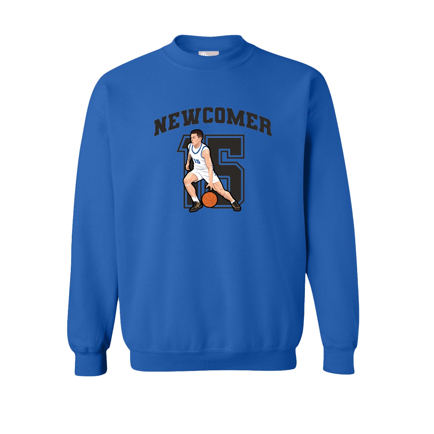 Fleece Crew — Number in Royal