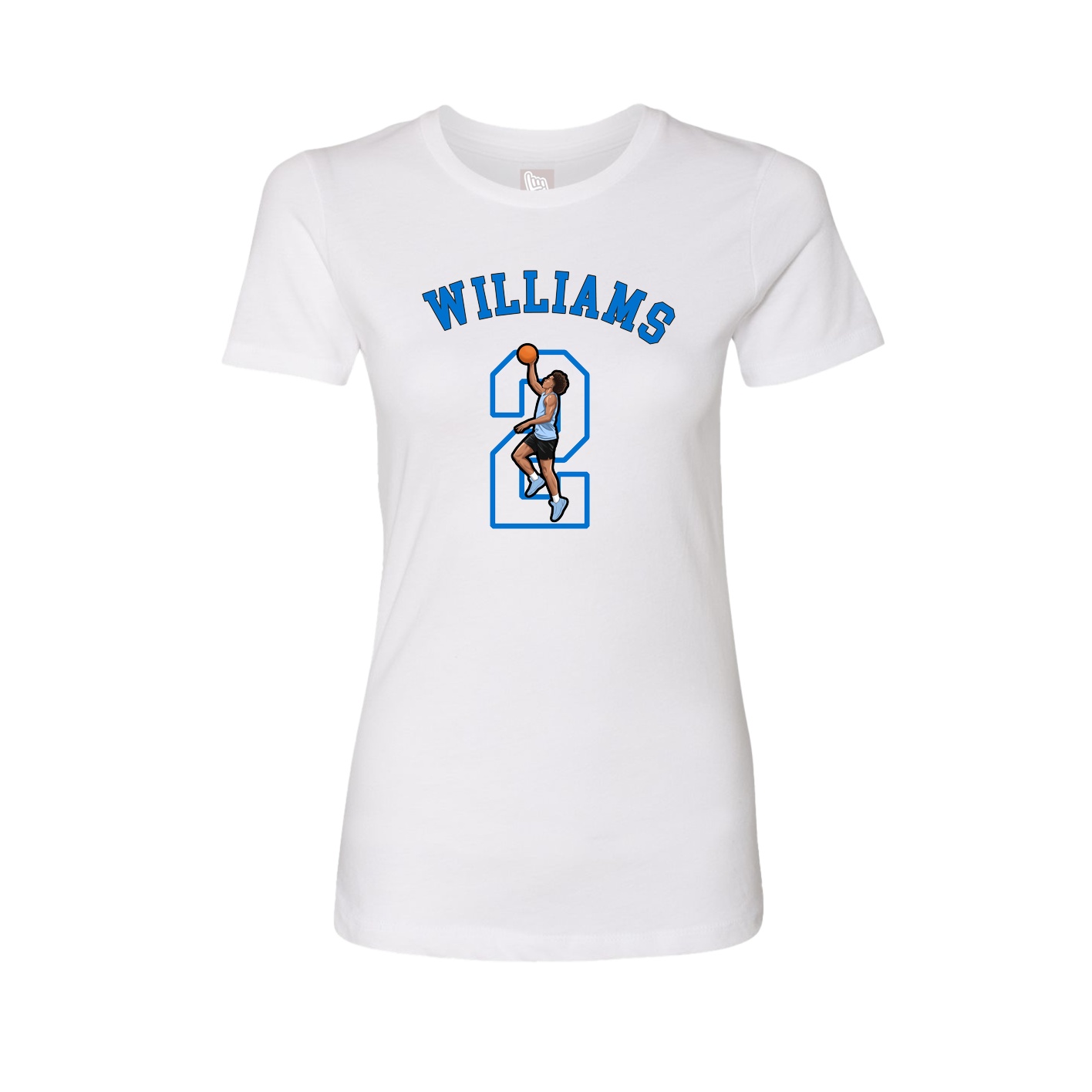 Fitted Women's Tee — Shirsey Arch in White