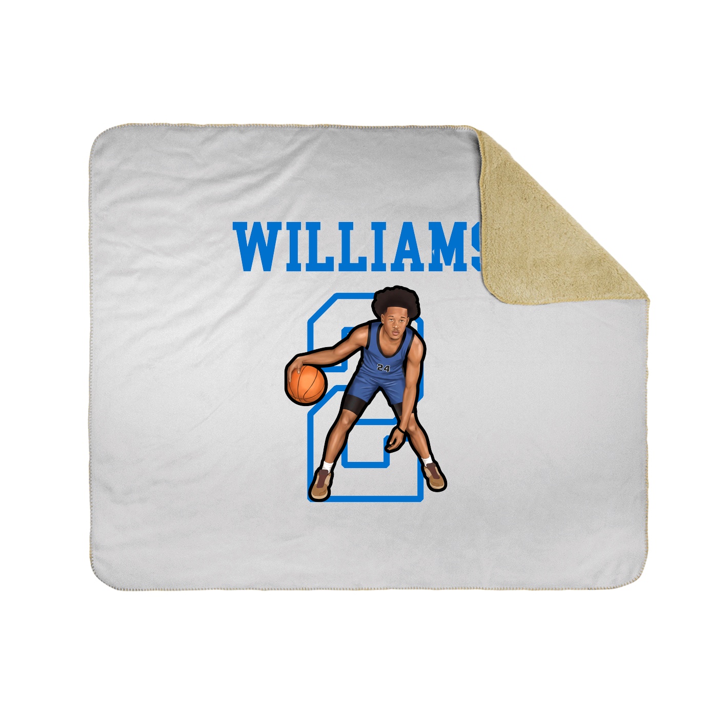 Throw Blanket — Shirsey in White