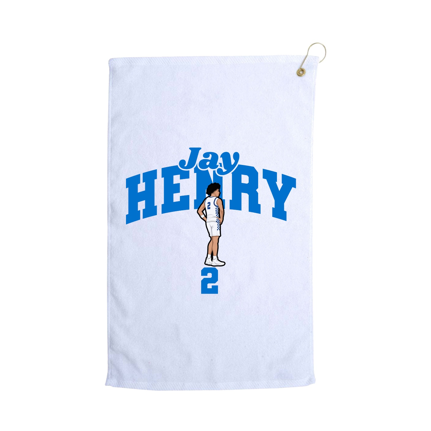 Golf Towel — Signature Arch in White