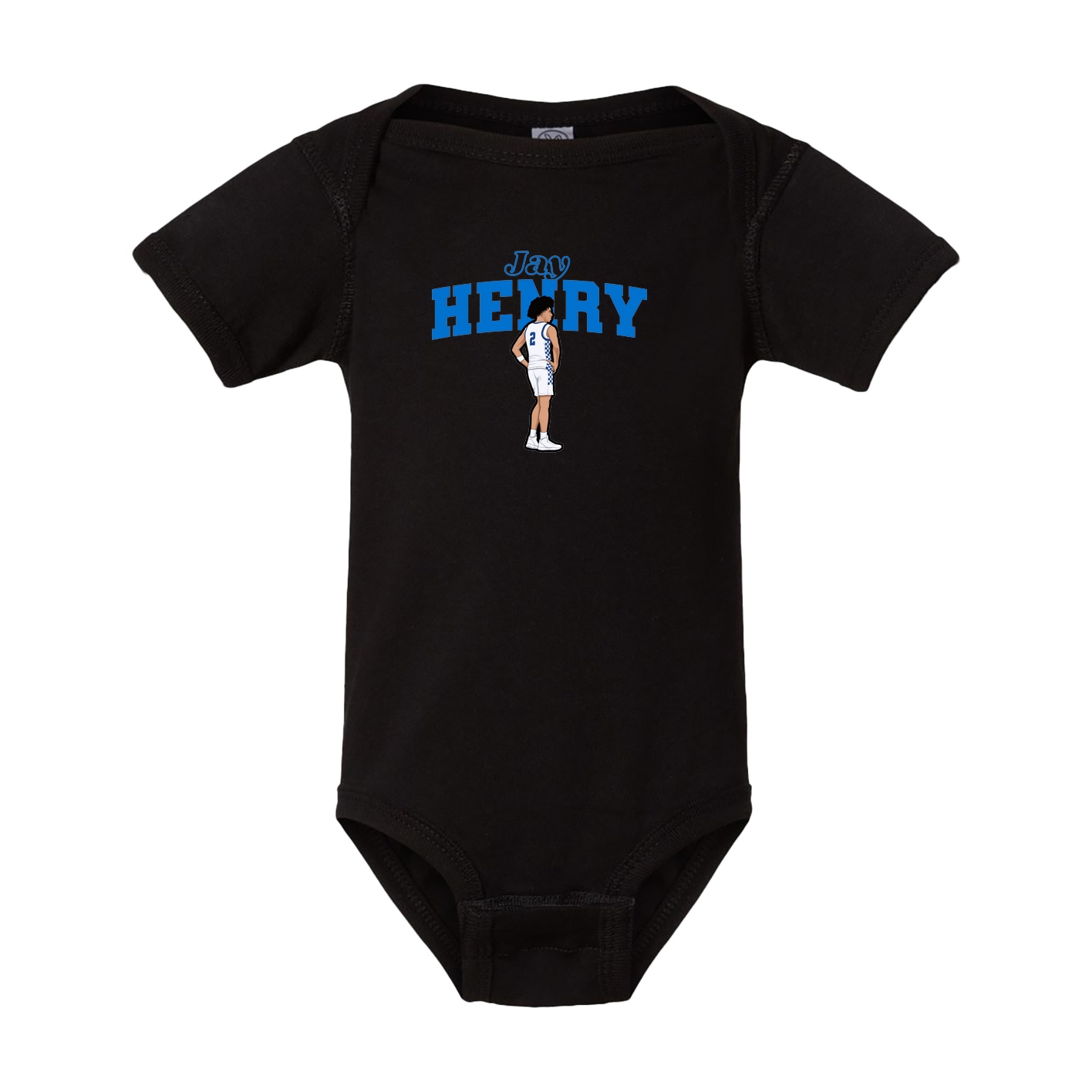 Baby Onesie — Name Arch in Black