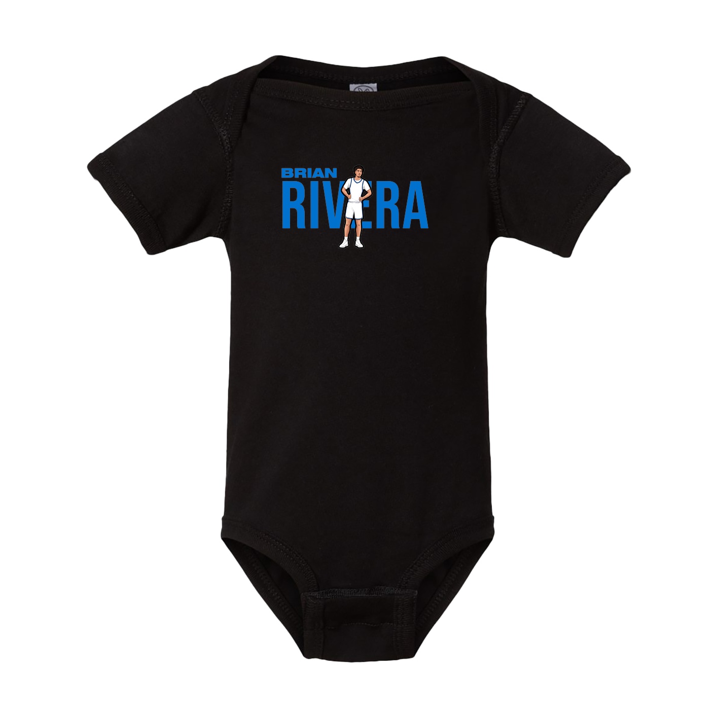 Baby Onesie — Player Name in Black