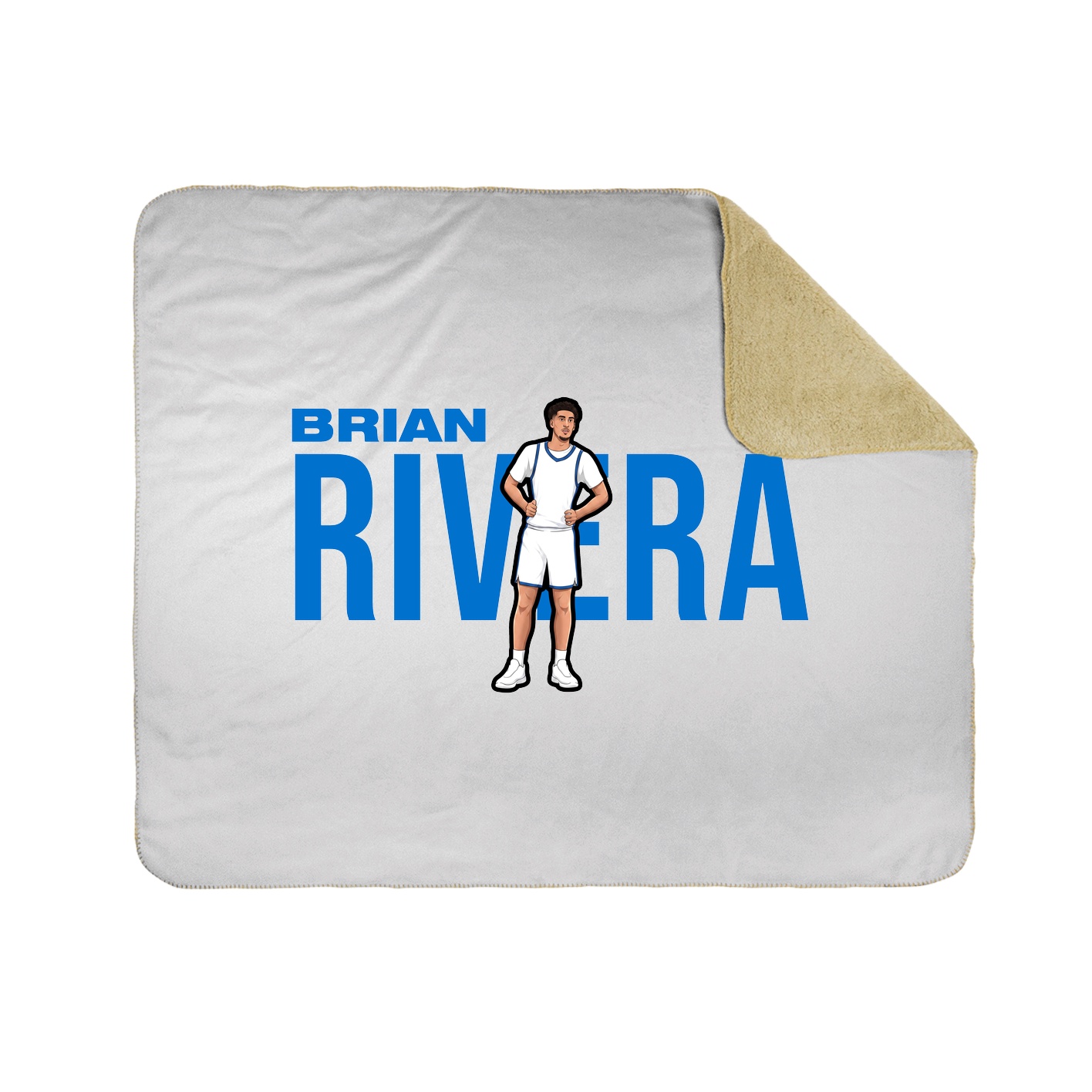 Throw Blanket — Player Name in White