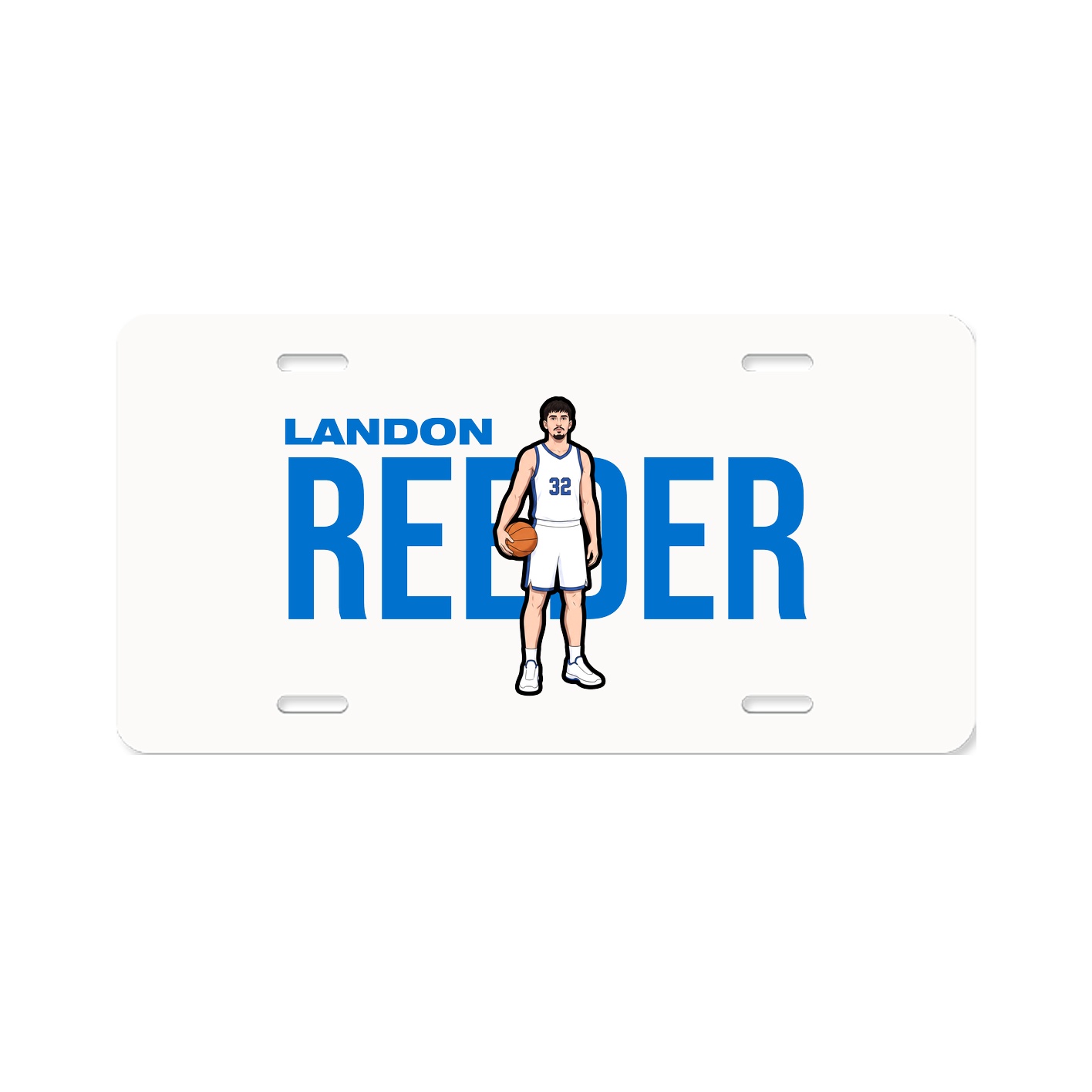 License Plate — Player Name in Classic