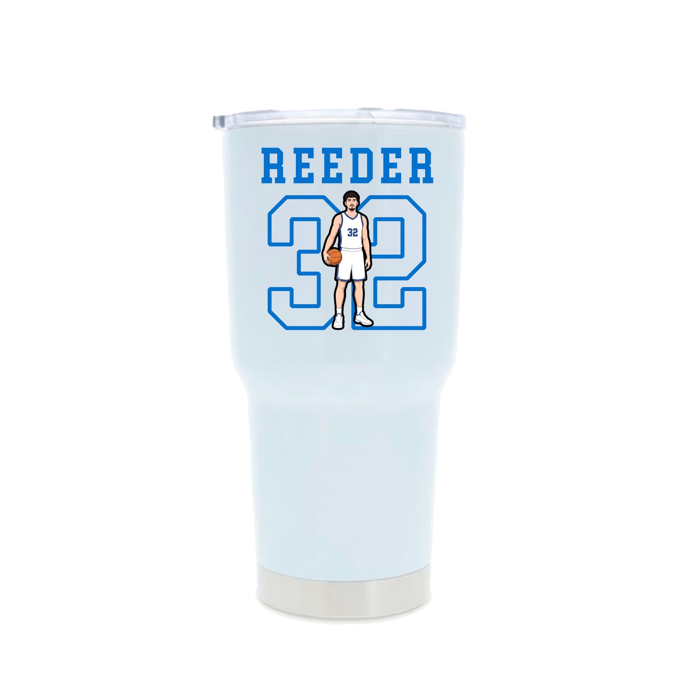 30oz Stainless Steel Tumbler — Shirsey in White