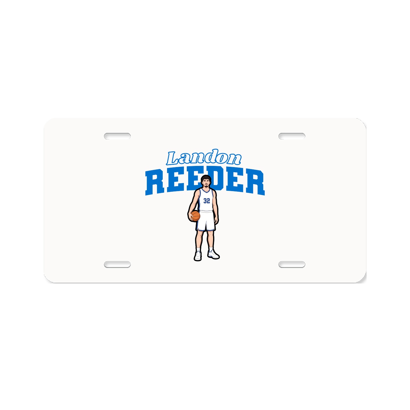 License Plate — Name Arch in Classic