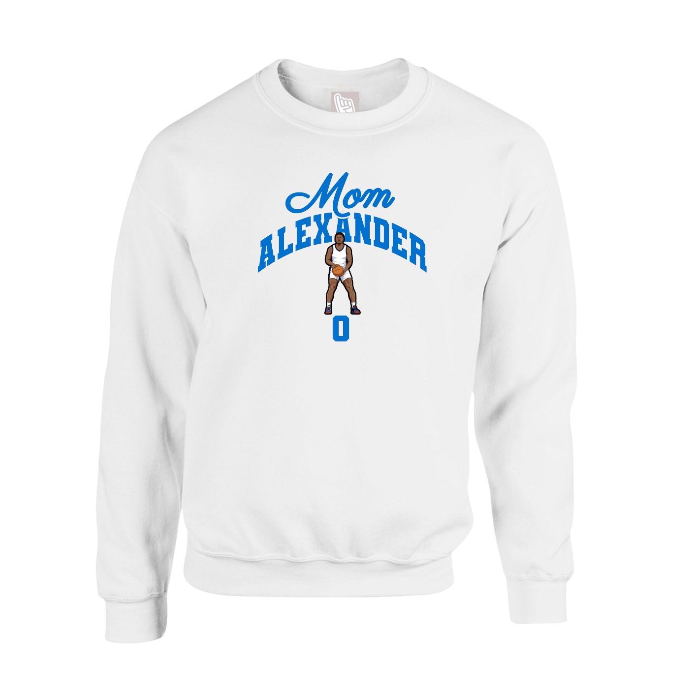Fleece Crew — Mothers Day Arch in White